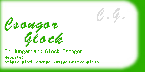 csongor glock business card